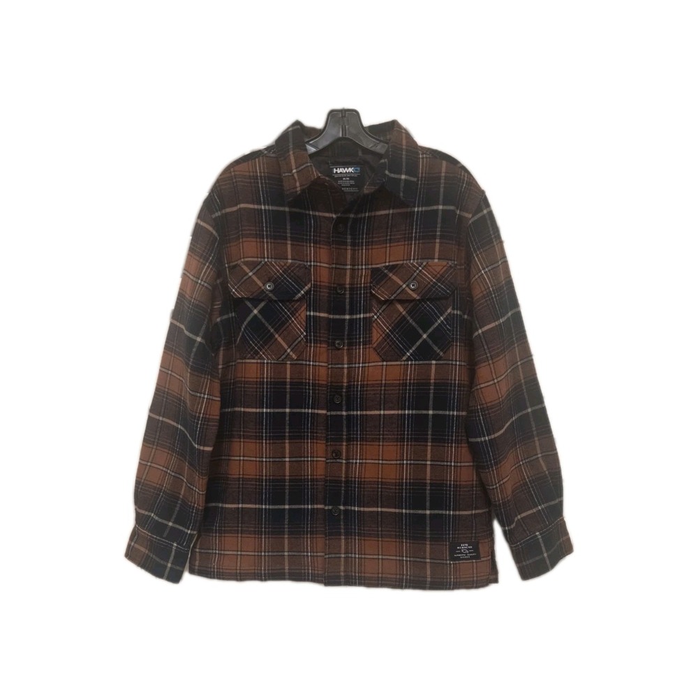 TONY HAWK Double Layer Plaid Flannel Lined Shirt Jacket Men's Size M NWT
